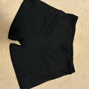 Garage Black Bike Shorts Classic Mid-Thigh
